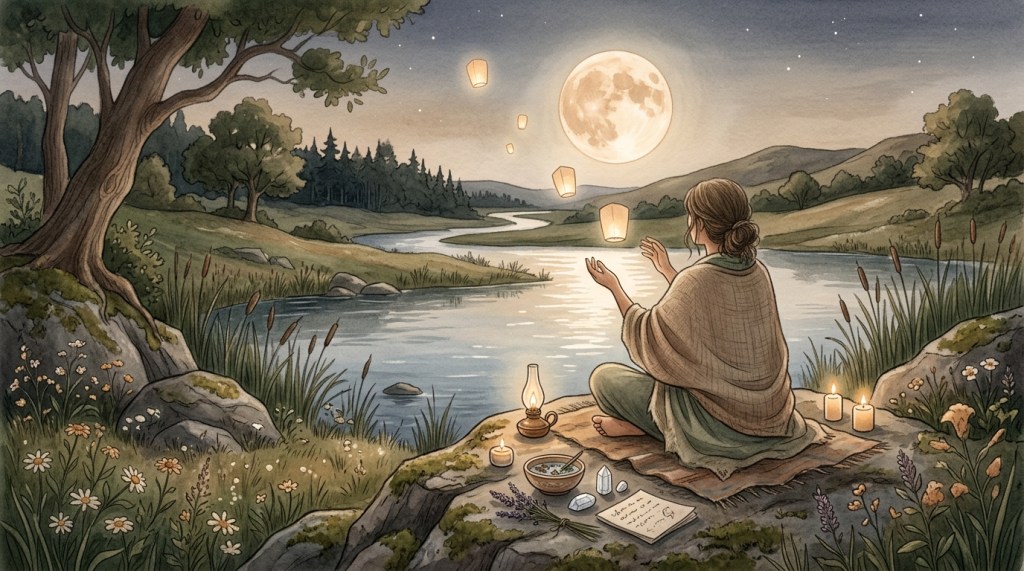 Ritual de Luna Llena: Liberación Emocional, Gratitud Profunda y Conexión con la Energía Lunar para Julio 2026
